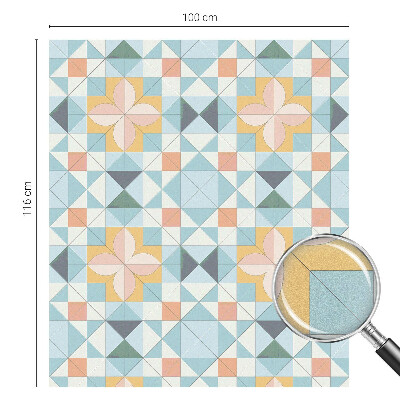 Fensterfolie Sichtschutz Farbenfrohe Geometrie