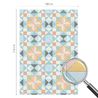 Fensterfolie Sichtschutz Farbenfrohe Geometrie