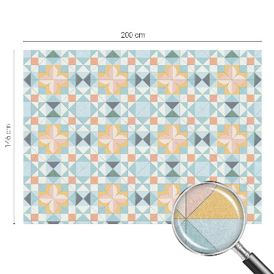 Fensterfolie Sichtschutz Farbenfrohe Geometrie