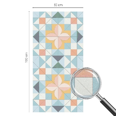 Fensterfolie Sichtschutz Farbenfrohe Geometrie