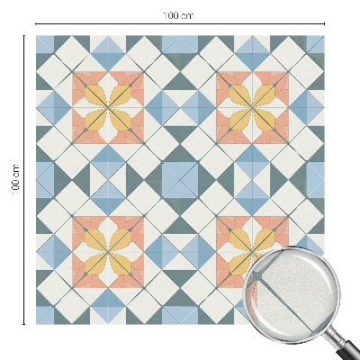 Klebefolie Fenster Sichtschutz Farbenfrohe Symmetrie