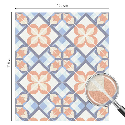 Folie für Fenster blickdicht Blumenmuster