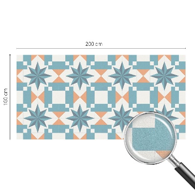 Sichtschutzfolie Fenster Buntglasoptik Blaue Sterne