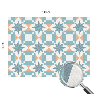 Sichtschutzfolie Fenster Buntglasoptik Blaue Sterne