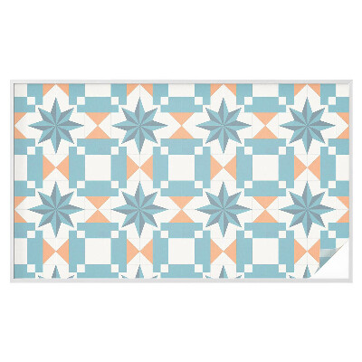 Sichtschutzfolie Fenster Buntglasoptik Blaue Sterne