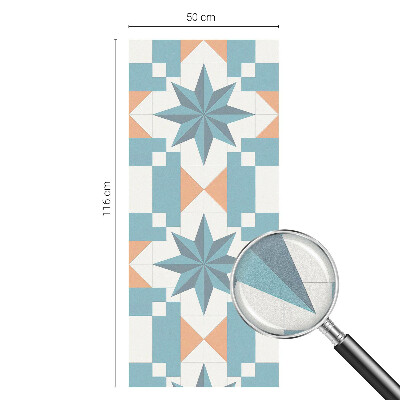 Sichtschutzfolie Fenster Buntglasoptik Blaue Sterne