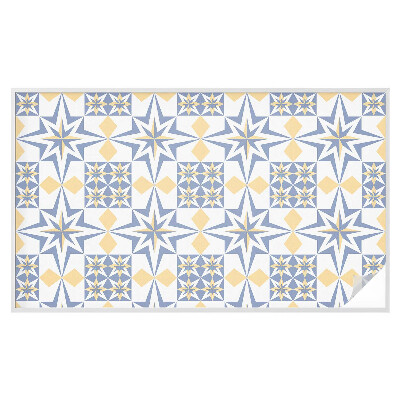 Sichtschutz Klebefolie Buntglasoptik Sternmuster