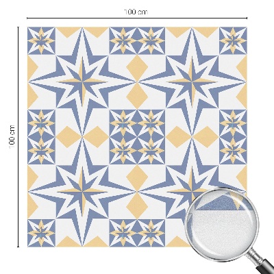 Sichtschutz Klebefolie Buntglasoptik Sternmuster