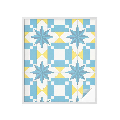 Fensterfolie Sichtschutz Blaue Sterne