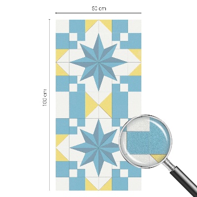 Fensterfolie Sichtschutz Blaue Sterne