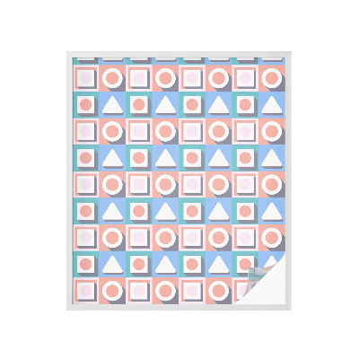 Sichtschutz Klebefolie Buntglasoptik Geometrische Muster