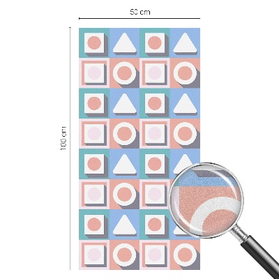 Sichtschutz Klebefolie Buntglasoptik Geometrische Muster