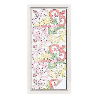 Fensterfolie Sichtschutz Blumenschmuck