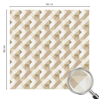 Folie für Fenster blickdicht Dreiecksmuster