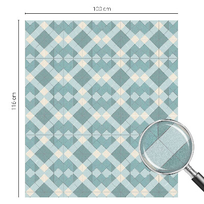Sichtschutz Klebefolie Buntglasoptik Geometrische Muster