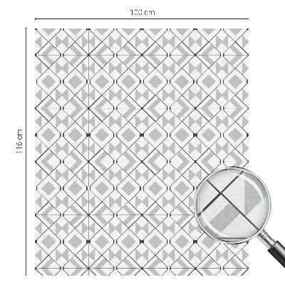 Fensterfolie Sichtschutz Geometrische Muster