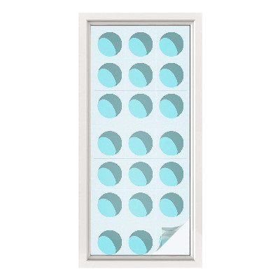 Sichtschutzfolie Fenster Buntglasoptik Moderne Räder