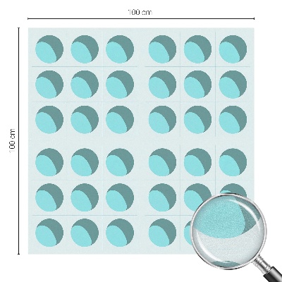 Sichtschutzfolie Fenster Buntglasoptik Moderne Räder