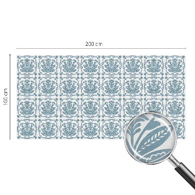 Sichtschutz Klebefolie Buntglasoptik Blumenmuster