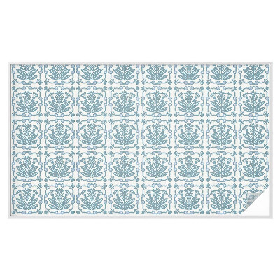 Sichtschutz Klebefolie Buntglasoptik Blumenmuster