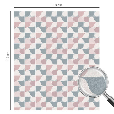 Fensterfolie Sichtschutz Pastellmuster