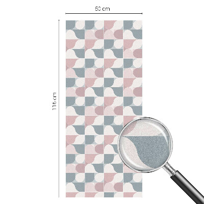 Fensterfolie Sichtschutz Pastellmuster