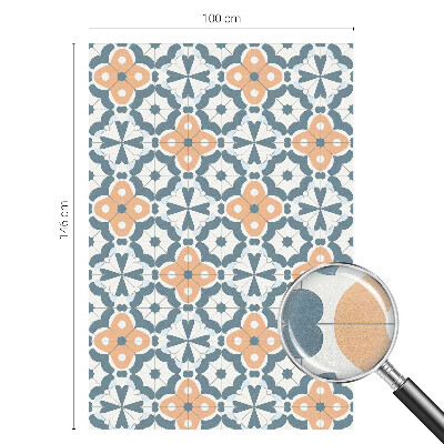 Sichtschutzfolie Fenster Buntglasoptik Mosaikblumen