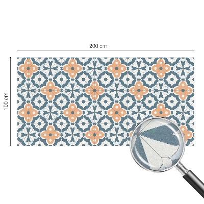 Sichtschutzfolie Fenster Buntglasoptik Mosaikblumen