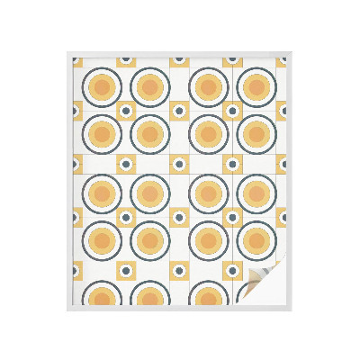 Fensterfolie Sichtschutz Retro-Kreise