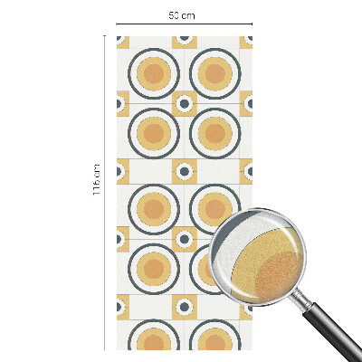 Fensterfolie Sichtschutz Retro-Kreise