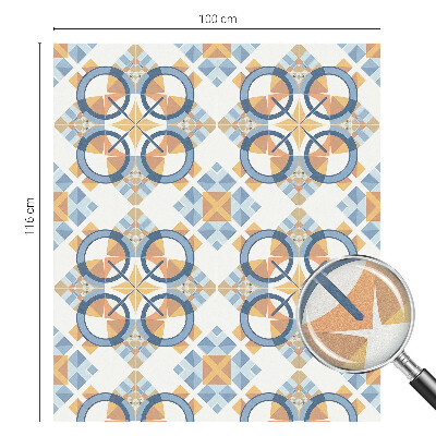 Sichtschutzfolie Fenster Buntglasoptik Geometrisches Muster