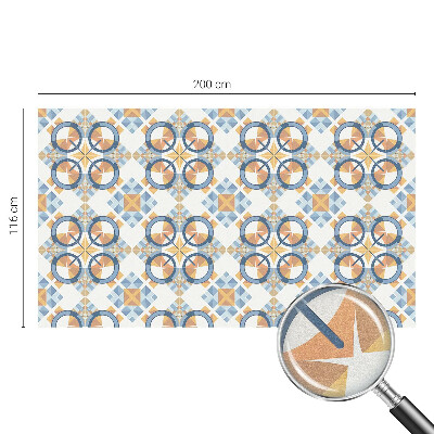 Sichtschutzfolie Fenster Buntglasoptik Geometrisches Muster