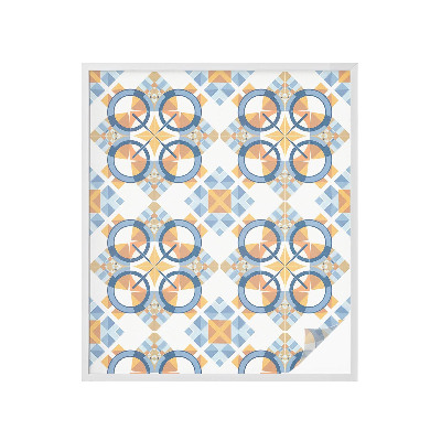 Sichtschutzfolie Fenster Buntglasoptik Geometrisches Muster