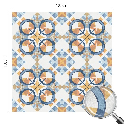 Sichtschutzfolie Fenster Buntglasoptik Geometrisches Muster