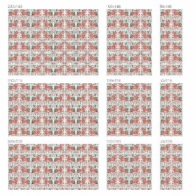 Fensterfolie Sichtschutz Bunte Pferde