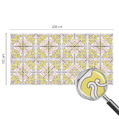Sichtschutz Klebefolie Buntglasoptik Abstrakte Blumen
