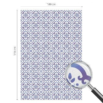 Folie für Fenster blickdicht Blaue Fliesen