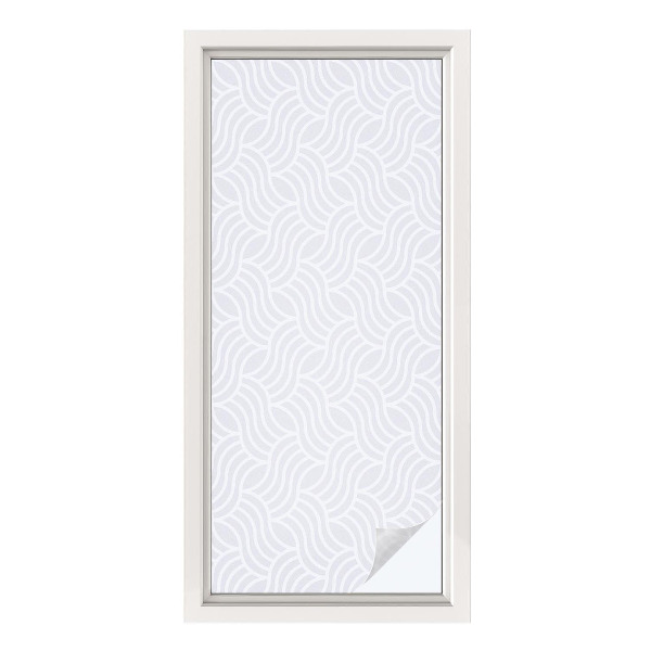 Folie für Fenster blickdicht Wellen der Harmonie