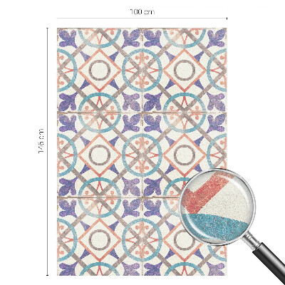 Sichtschutz Klebefolie Buntglasoptik Farbenfrohe Mosaike