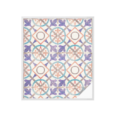 Sichtschutz Klebefolie Buntglasoptik Farbenfrohe Mosaike