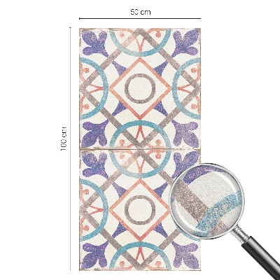 Sichtschutz Klebefolie Buntglasoptik Farbenfrohe Mosaike