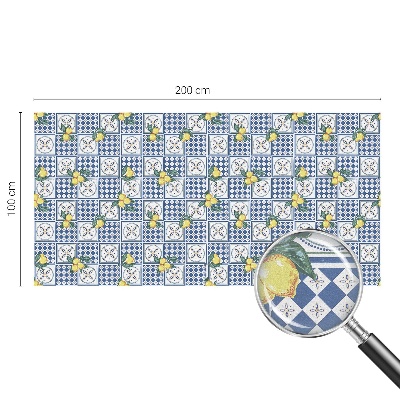 Folie für Fenster blickdicht Zitronenmuster