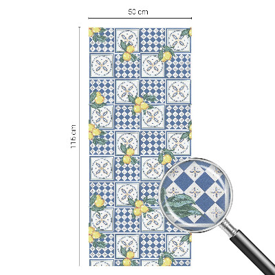 Folie für Fenster blickdicht Zitronenmuster