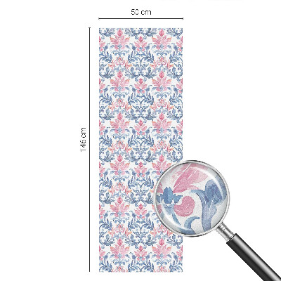 Sichtschutzfolie Fenster Buntglasoptik Blumensymmetrie