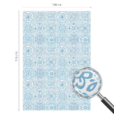 Folie für Fenster blickdicht Blaue Fliesen