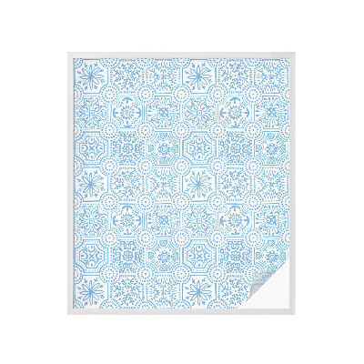 Folie für Fenster blickdicht Blaue Fliesen