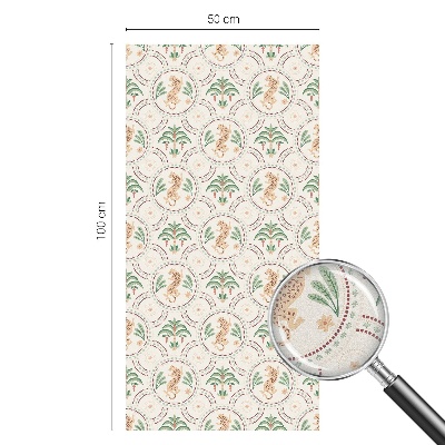 Fensterfolie Sichtschutz Palmenleopard