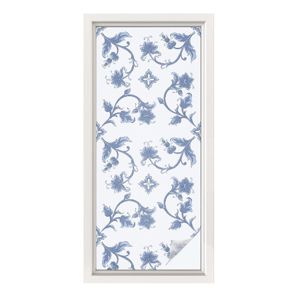 Fensterfolie Sichtschutz Blumenschmuck