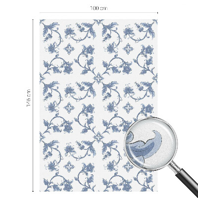 Fensterfolie Sichtschutz Blumenschmuck