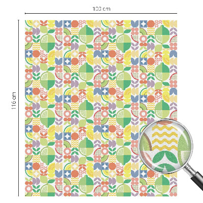 Klebefolie Fenster Sichtschutz Bunte Früchte